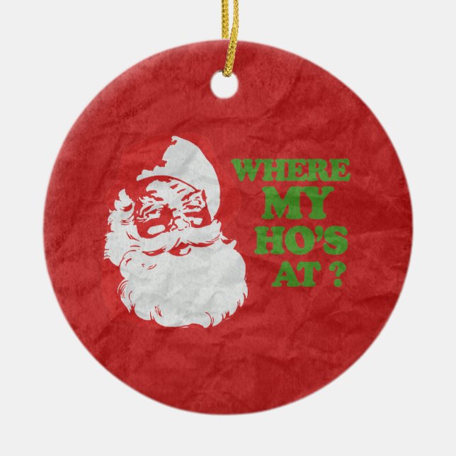 ORNAMENTO DE CERÂMICA EM ONDE MEU HO (Frente)