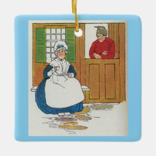 Ornamento De Cerâmica Em uma casa em Fife viveu um homem e sua esposa