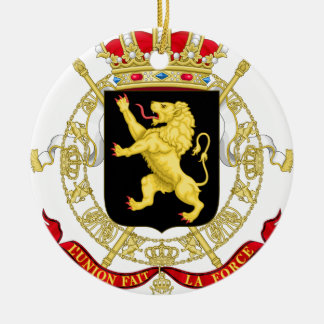 Ornamento De Cerâmica Emblema belga - Casaco de armas da Bélgica