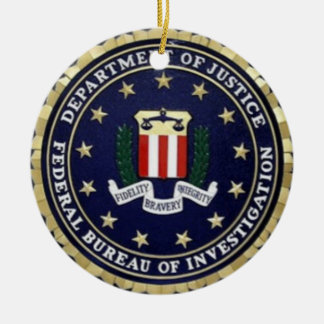 Ornamento De Cerâmica Emblema do FBI