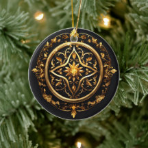 Emblema encantado com ouro