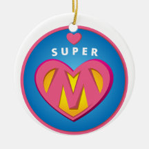 Emblema engraçado da mamã do Superwoman do