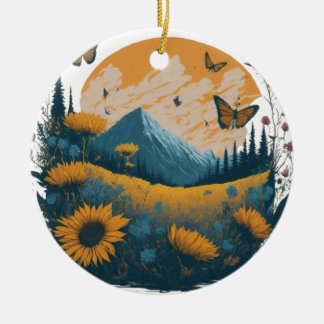 Ornamento De Cerâmica Embraço da Natureza