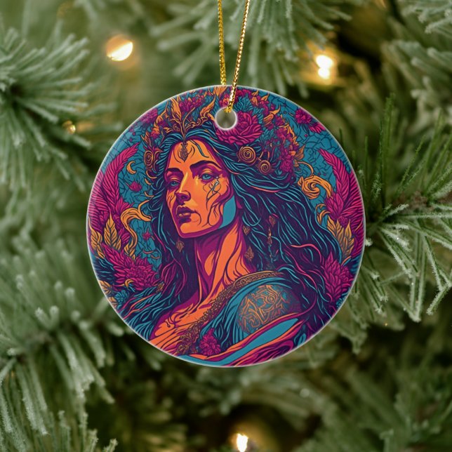 Ornamento De Cerâmica Embraço de Afrodite: Deusa do Amor (Árvore)