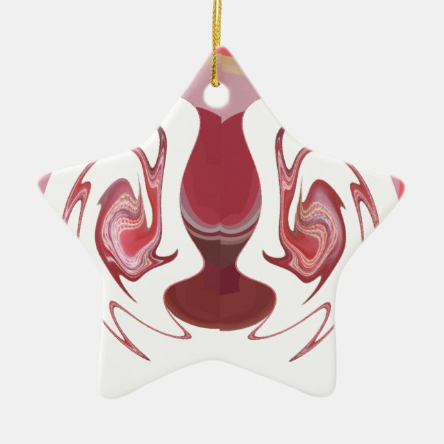 Ornamento De Cerâmica Embres da Terra: Tapeçaria Texturizada da África (Frente)