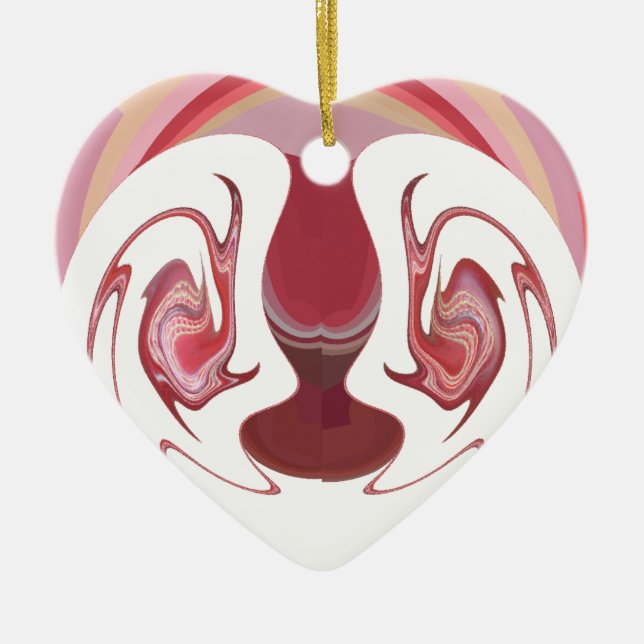 Ornamento De Cerâmica Embres da Terra: Tapeçaria Texturizada da África (Frente)