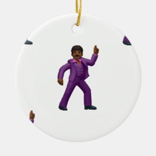 Ornamento De Cerâmica Emoji Dancing Man
