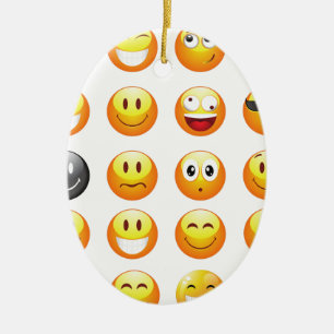 Ornamento De Cerâmica emojis
