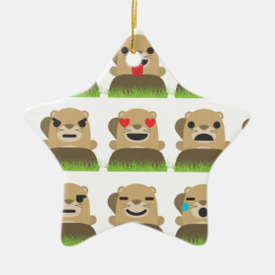 Ornamento De Cerâmica emojis de moinho