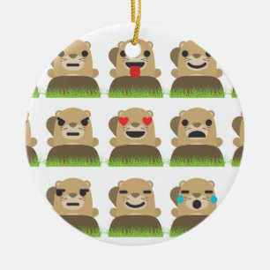 Ornamento De Cerâmica emojis de moinho