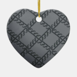 Ornamento De Cerâmica Empire Heart Ornament