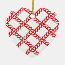 Ornamento De Cerâmica Empire Heart Ornament