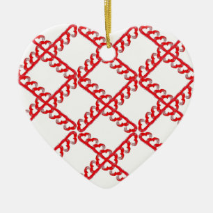 Ornamento De Cerâmica Empire Heart Ornament