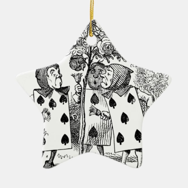 Ornamento De Cerâmica Empregados do cartão de jogo (Frente)
