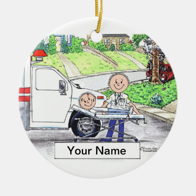 Ornamento De Cerâmica EMT - Homem (Frente)