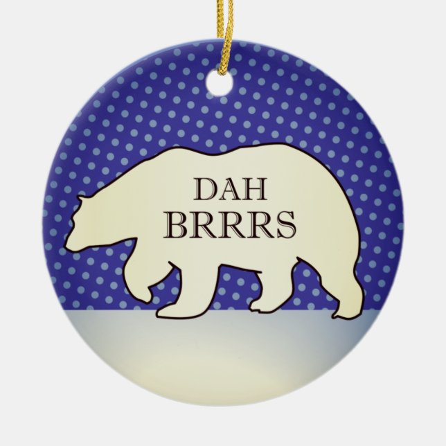 Ornamento De Cerâmica Encantamento Feriado de Chicago Engraçado (Frente)