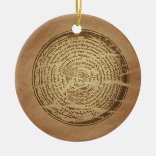 Ornamento De Cerâmica Encantos mágicos Assyrian da armadilha do diabo