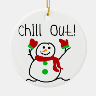 Ornamento De Cerâmica Encham Snowman Keepsasasaem Ornament
