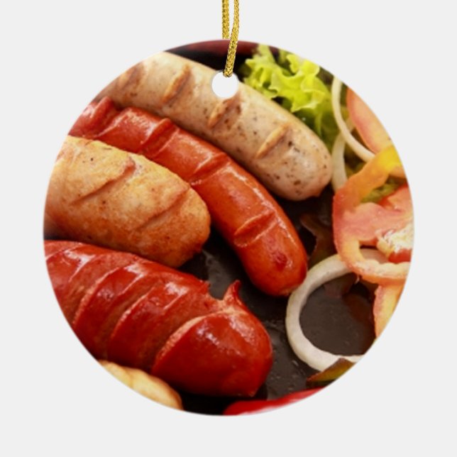 Ornamento De Cerâmica Enchidos (Frente)