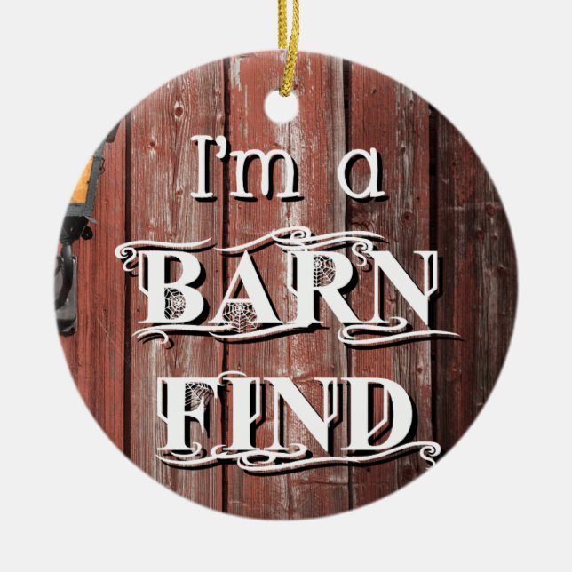 Ornamento De Cerâmica Encontrar Barn (Frente)