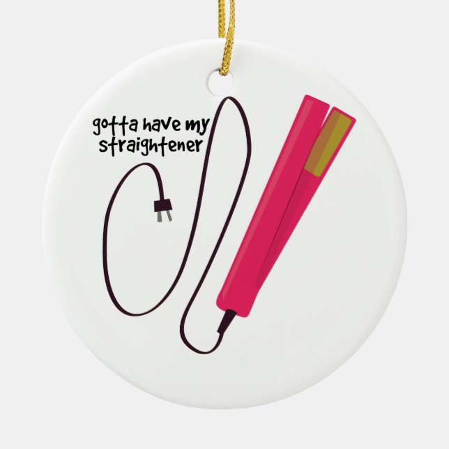 Ornamento De Cerâmica Endireitador (Frente)