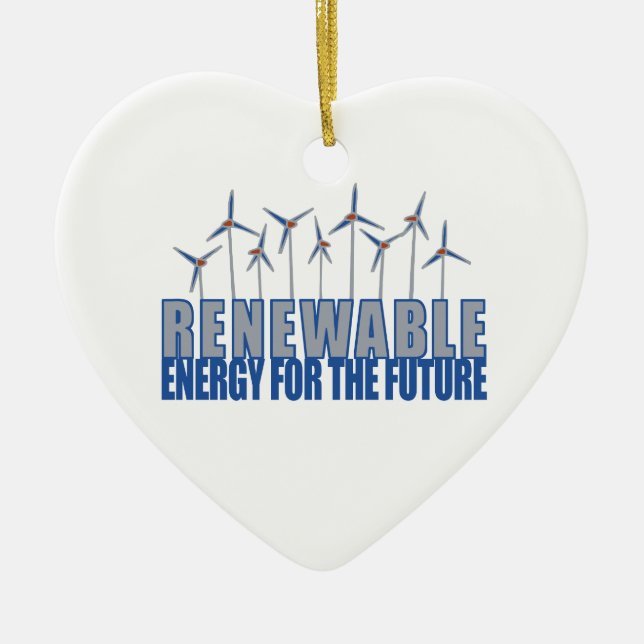 Ornamento De Cerâmica Energia eólica (Frente)