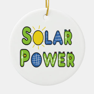 Ornamento De Cerâmica Energia solar