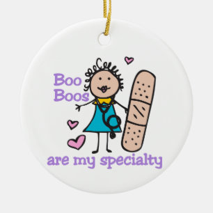 Ornamento De Cerâmica Enfermeira