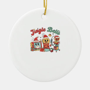 Ornamento De Cerâmica Enfermeira Jingle Bells, Enfermeira de Natal, Cami