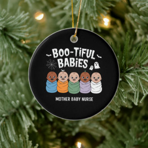 Ornamento De Cerâmica Enfermeira Mãe Bebê Bootiful Bebês Halloween 