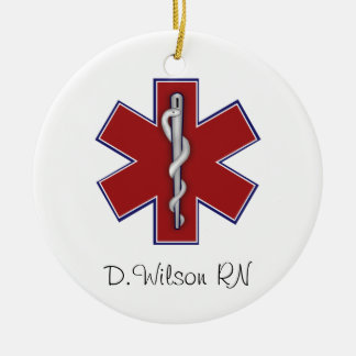 Ornamento De Cerâmica Enfermeira personalizada