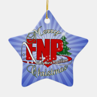 ORNAMENTO DE CERÂMICA ENFERMEIRA PRACTIONER DA FAMÍLIA DO FELIZ NATAL DE