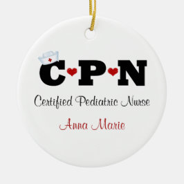 Ornamento De Cerâmica Enfermeiro CPN Personalizado