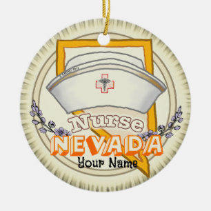 Ornamento De Cerâmica Enfermeiro de Nevada