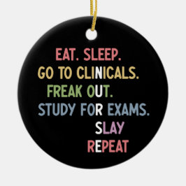 Ornamento De Cerâmica Enfermeiro Enfermeiro Enfermeiro Estudante Futuro 