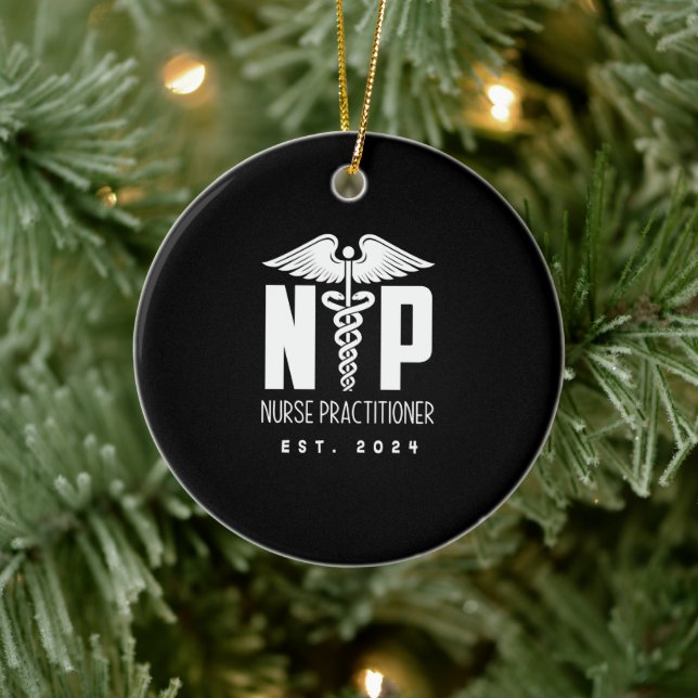 Ornamento De Cerâmica Enfermeiro EST 2024 (Árvore)