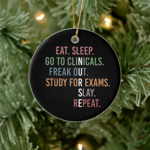 Ornamento De Cerâmica Enfermeiro, estudante de Enfermeiro, Enfermeiro, E