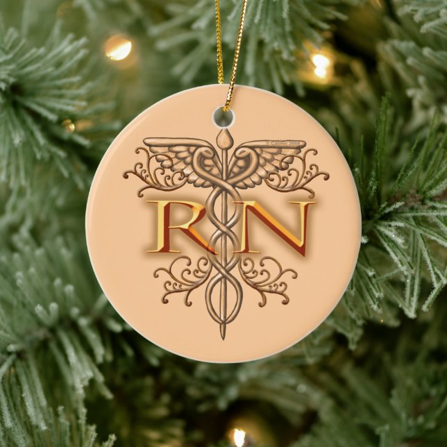 Ornamento De Cerâmica Enfermeiro rico de cobre (Árvore)