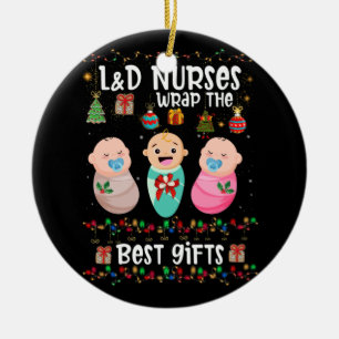 Ornamento De Cerâmica Enfermeiros De Trabalho E Entrega Da L&D Moldam O