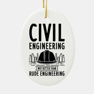 Ornamento De Cerâmica Engenharia Civil - Melhor Formando Natal