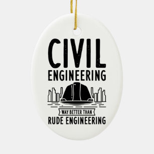 Ornamento De Cerâmica Engenharia Civil - Melhor Formando Natal