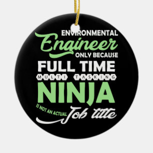 Ornamento De Cerâmica Engenheiro Ambiental Apenas Devido Ao Tempo De Che