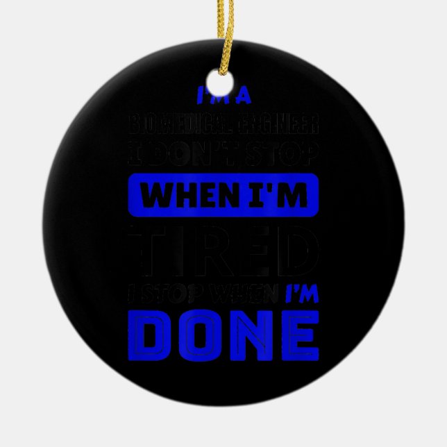 Ornamento De Cerâmica Engenheiro biomédico (Frente)