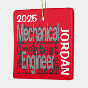 Ornamento De Cerâmica Engenheiro mecânico Extraordinário PERSONALIZADO