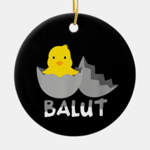 Ornamento De Cerâmica Engraçado Balut Filipino