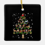 Ornamento De Cerâmica Engraçado Boxer, decoração da árvore de Natal<br><div class="desc">Engraçado Boxer,  decoração da árvore de Natal</div>