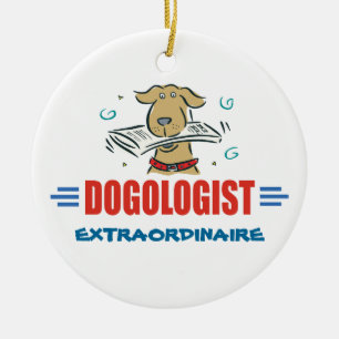 Ornamento De Cerâmica Engraçado Eu Adoro Cães
