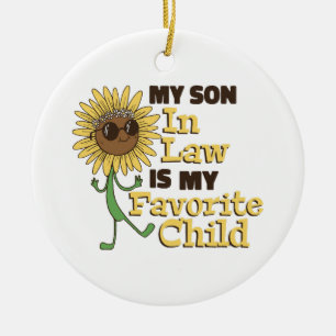 Ornamento De Cerâmica Engraçado Meu Filho De Direito É Minha Mãe De Famí