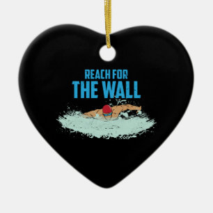 Ornamento De Cerâmica Engraçado Nadação Cotação Swimmer Gift