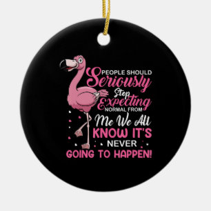 Ornamento De Cerâmica Engraçado - O Pessoas Deve Parar De Esperar Normal